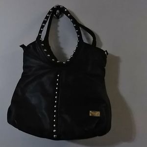 Michael Kors gold and black bag